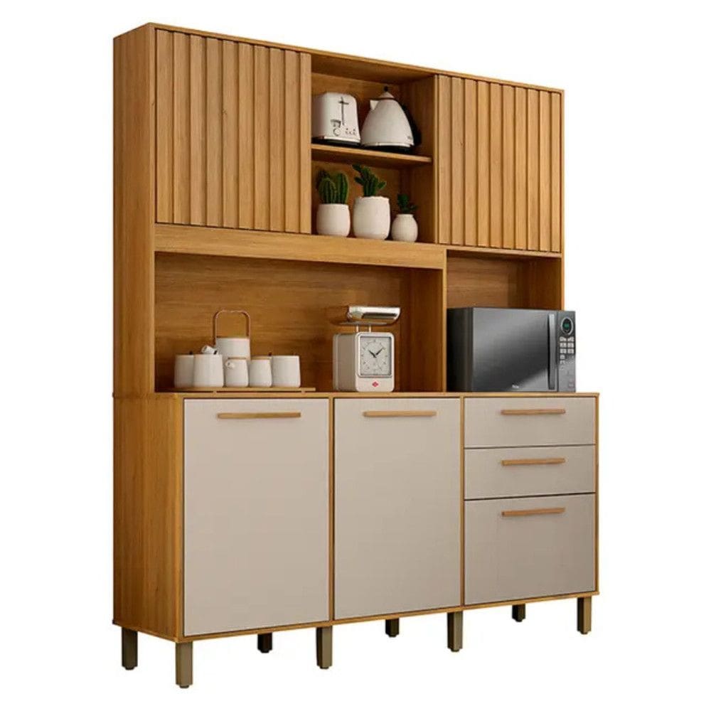 Cozinha Compacta 5 Portas 2 Gavetas Diamante Valdemóveis