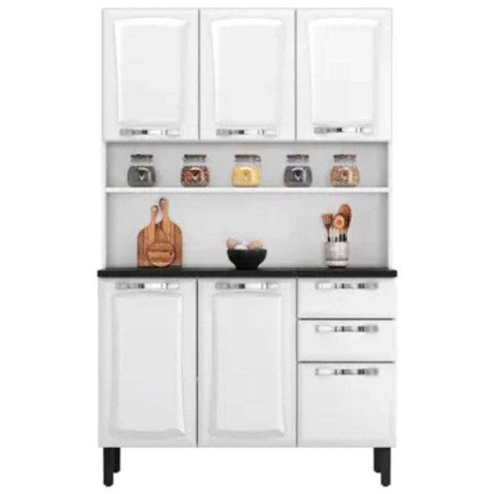 Cozinha Compacta 6 Portas 2 Gavetas Aço Pratika Itatiaia