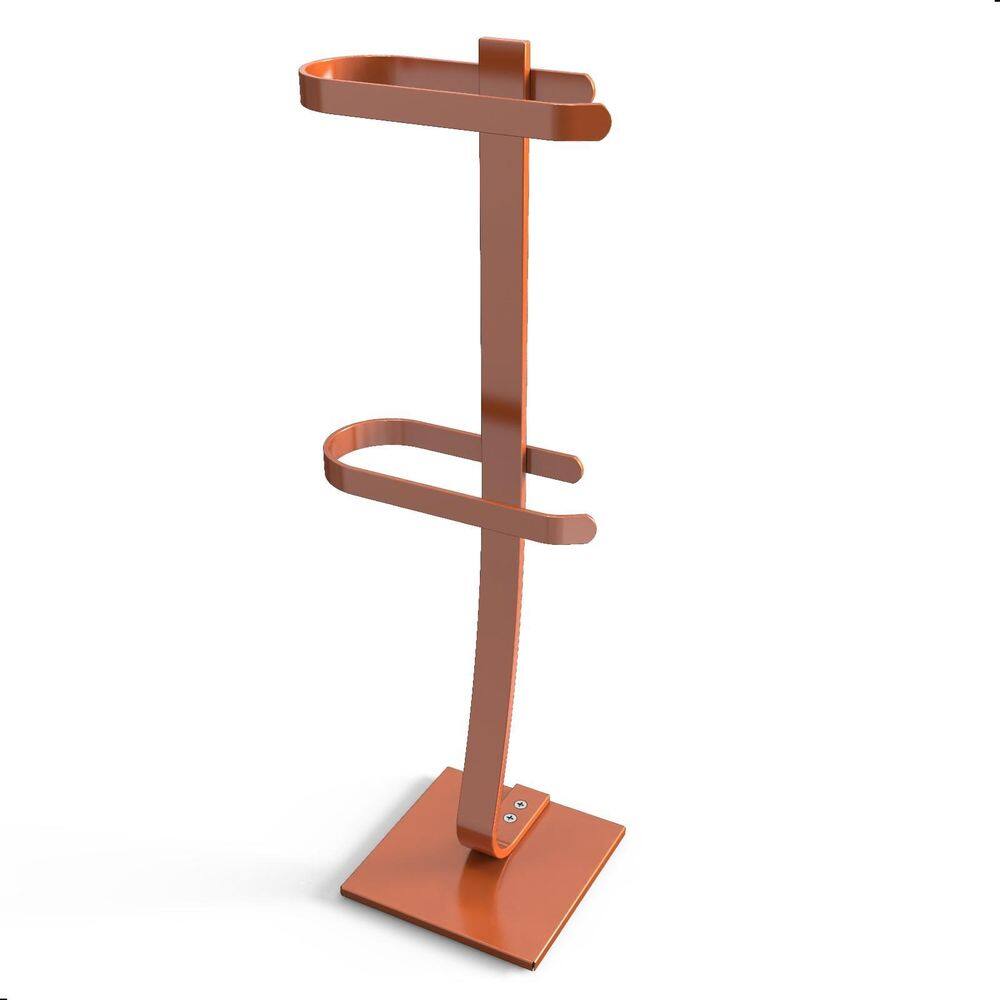 Porta Papel Higiênico De Chão Suporte Papeleira Rose Gold.D