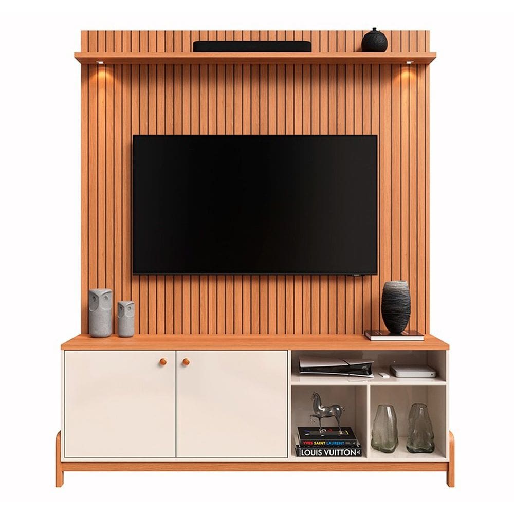 Rack Bancada com Painel para Tv de até 70” com Led Magnu