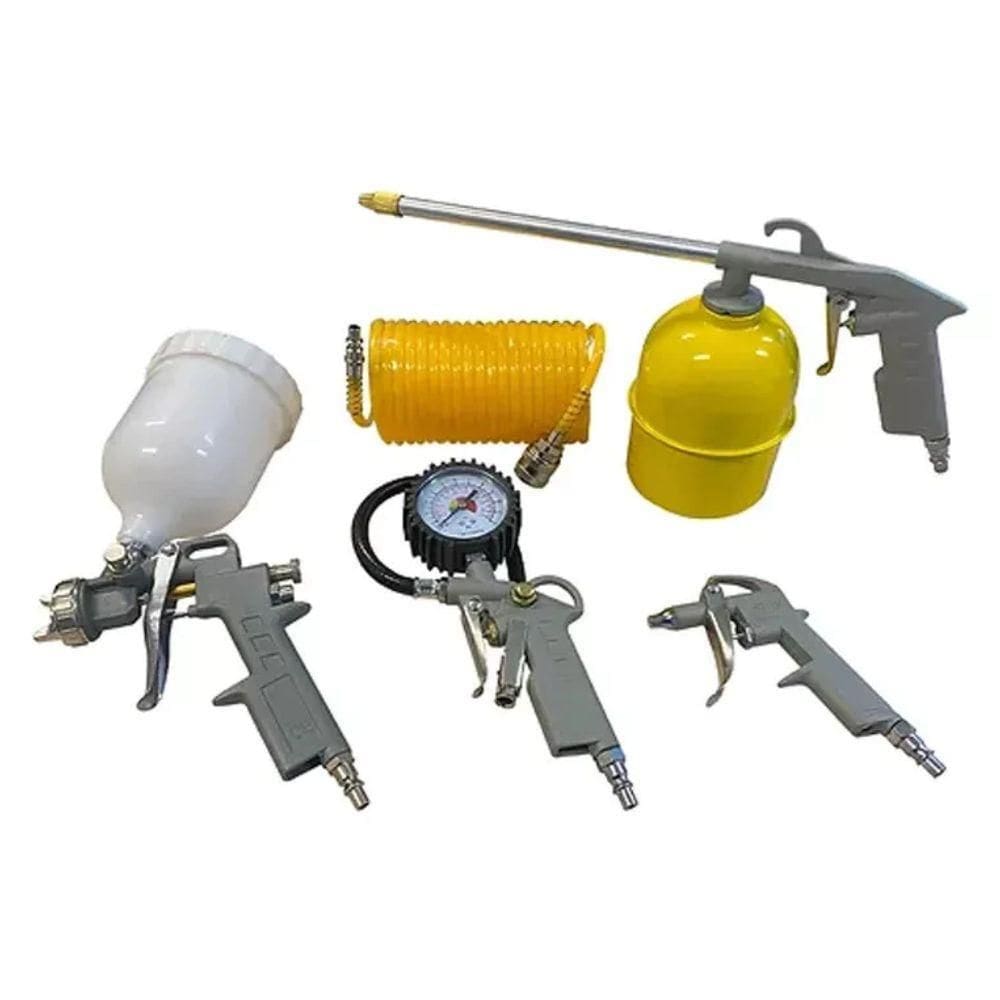 Kit De Pintura Compressor De Ar 5 Pçs 750Ml 8020 Titanium