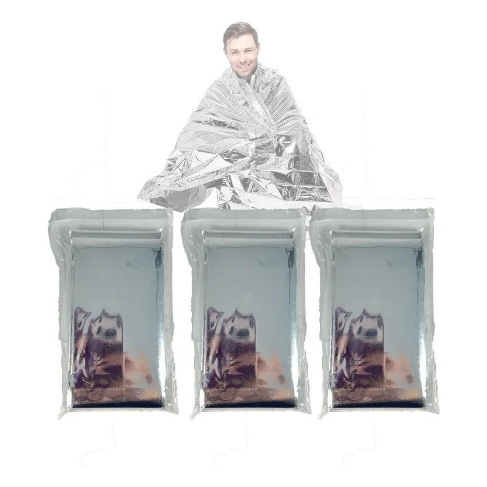 3 Manta Térmica Para Acampamento / Manta Térmica Aluminizada
