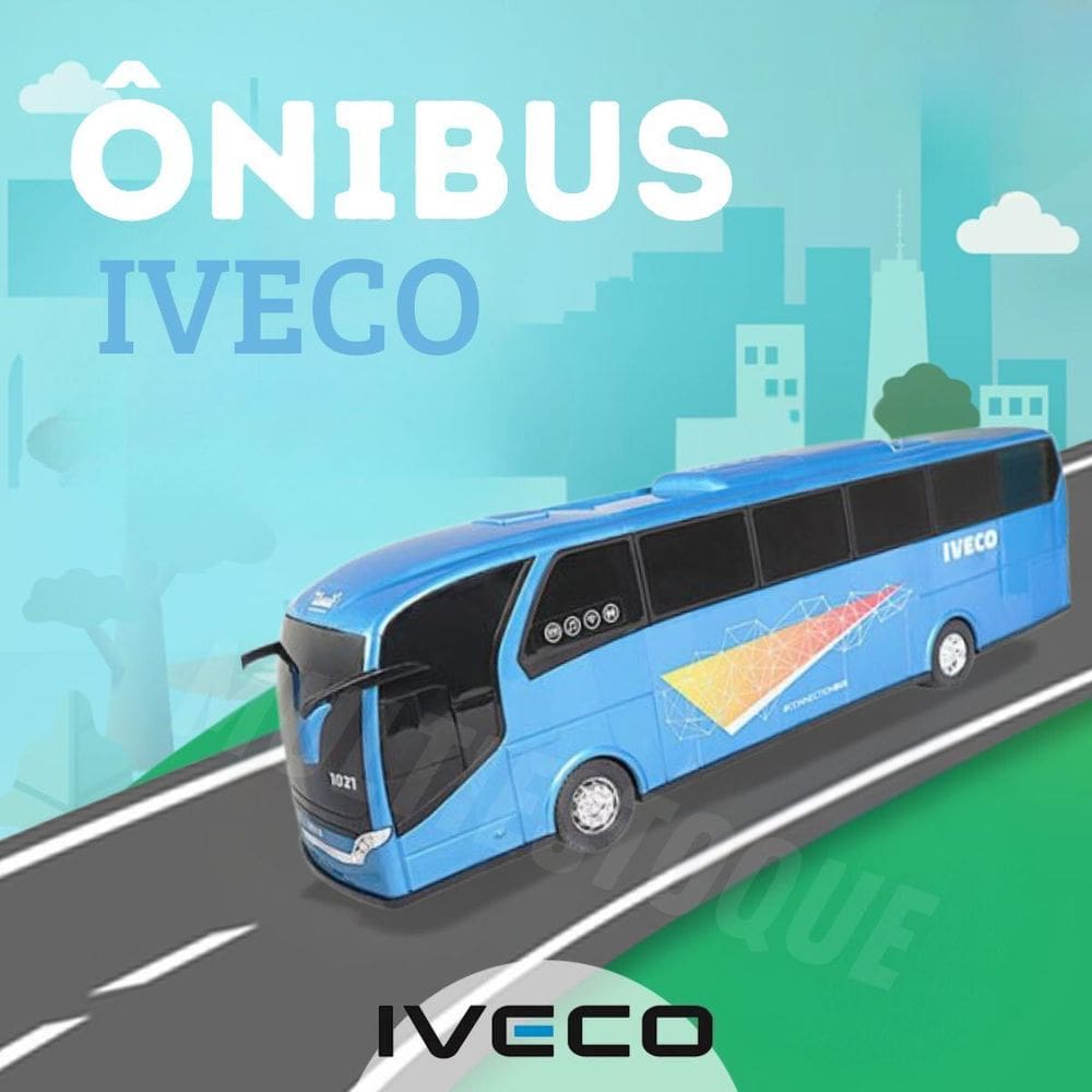 Brinquedo De Ônibus De Viagem Iveco - Cores