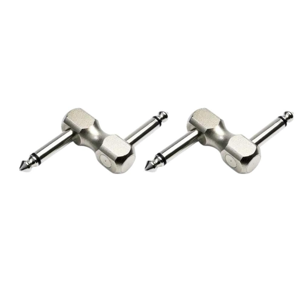 Kit 2 Conector P10 P10 Mono Em Z Pedais De Guitarra Baixo