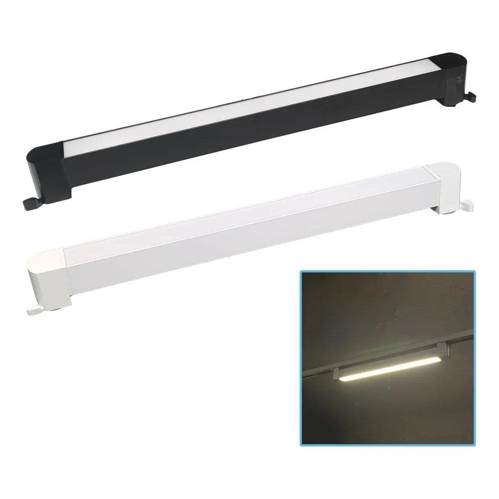 Luminária 30W Linear Difusa Para Trilho Eletrificado