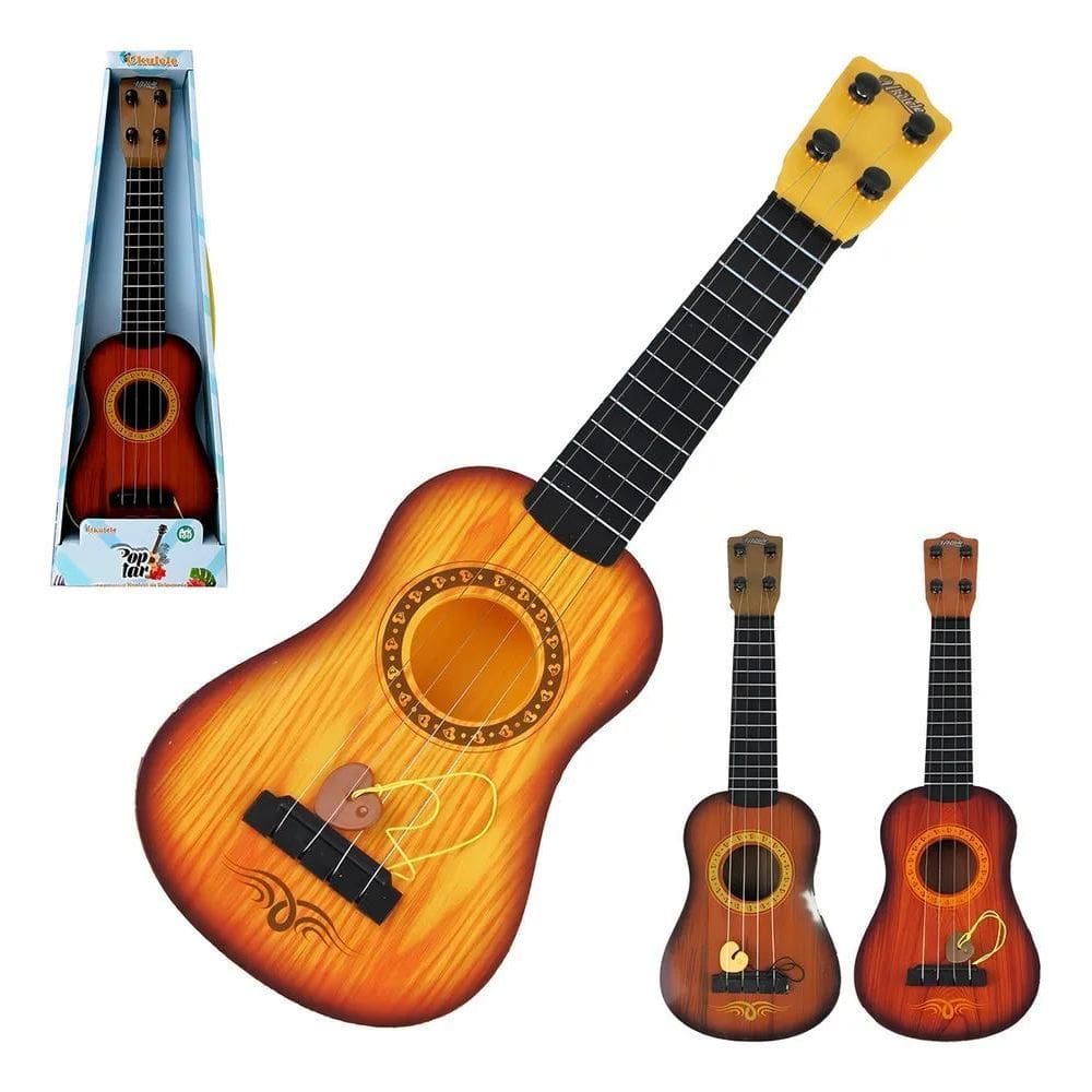 2X Brinquedo Mini Violão Cavaquinho Musical Infantil Ukulele