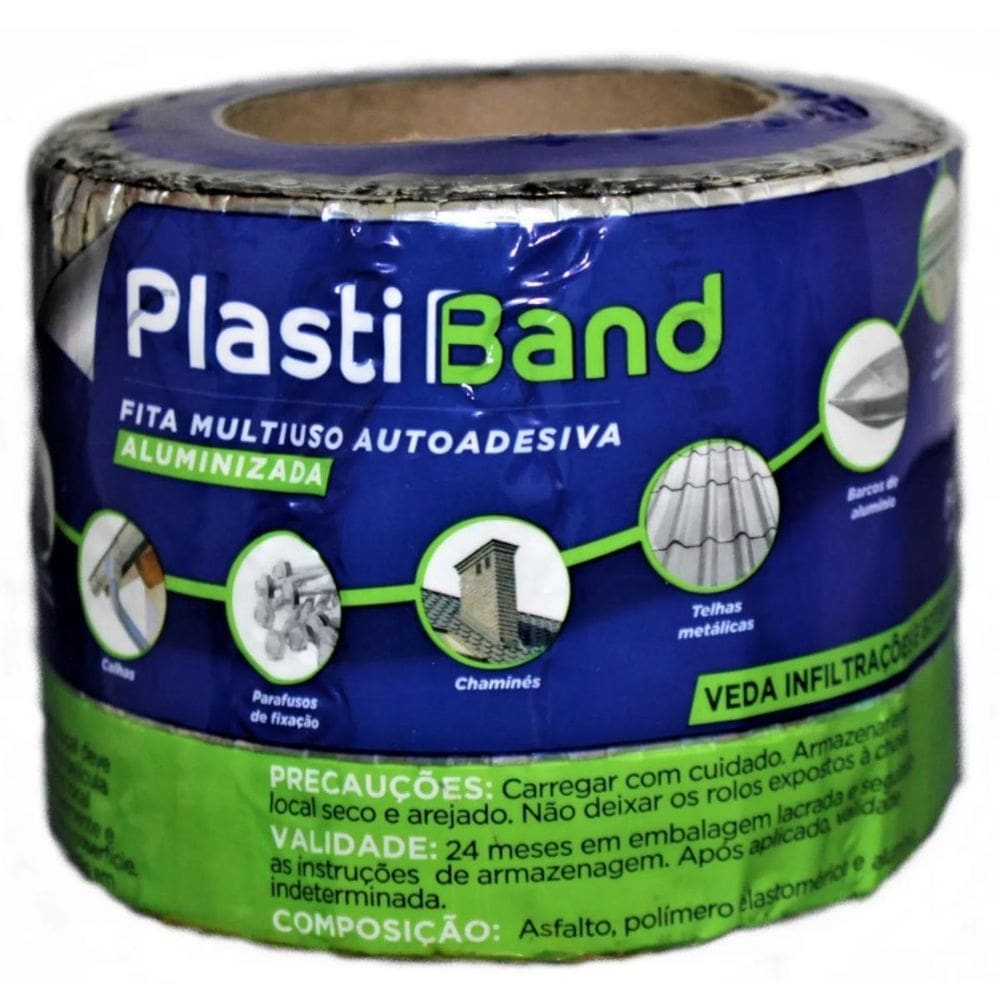 Manta Asfáltica Metalizada 10 Cm X 10 Metros