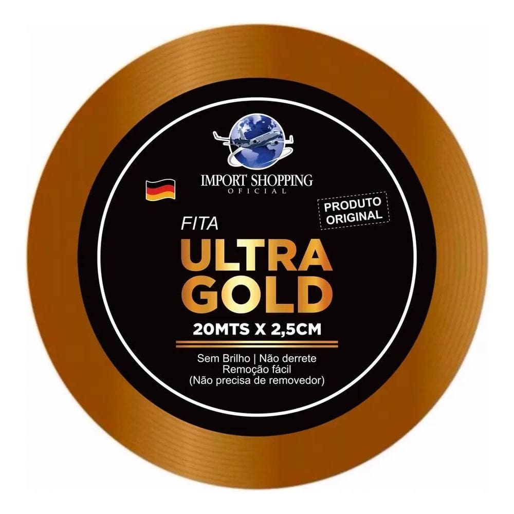 Fita Dupla Face Ultra Gold 20Mts 2,5Cm - Prótese Capilar