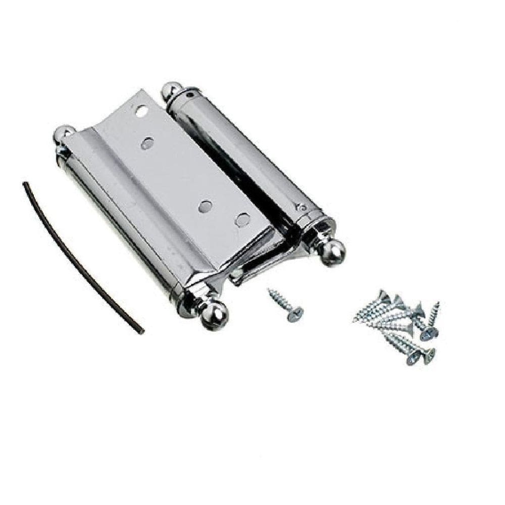 Dobradiça Aço Vai E Vem 3 Ferro Cromado Uniao Mundial