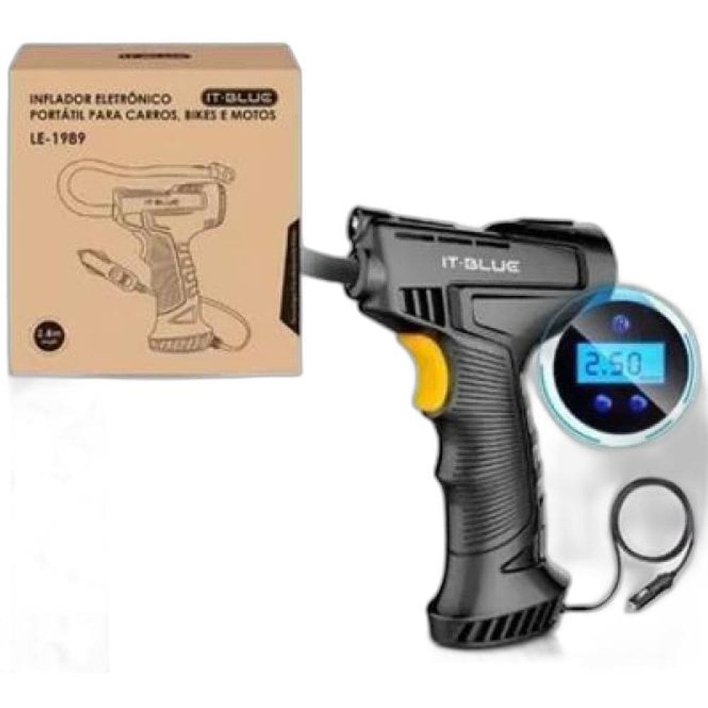 Compressor Portatil 12V Para Carros , Bikes E Motos