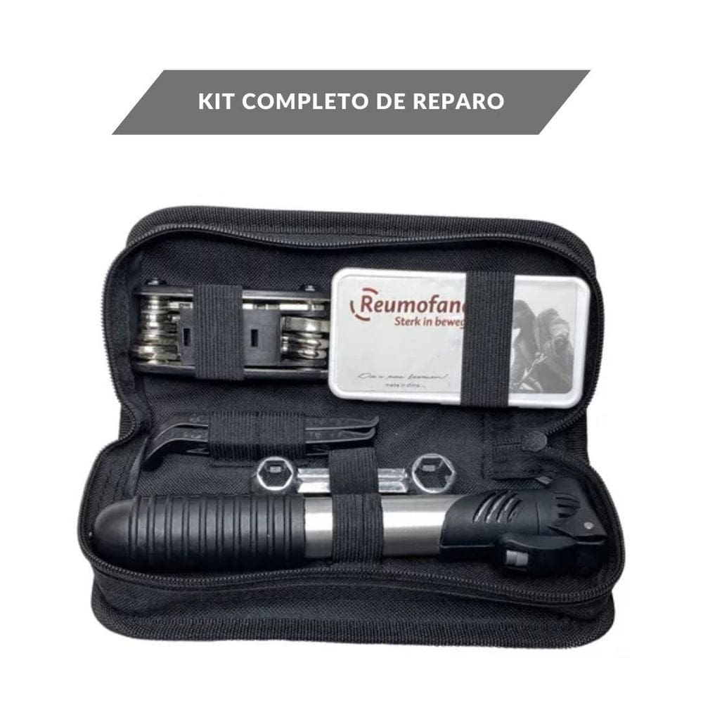 Kit Ferramentas Bolsa Bike Chaves Remendo Bomba Bicicletas