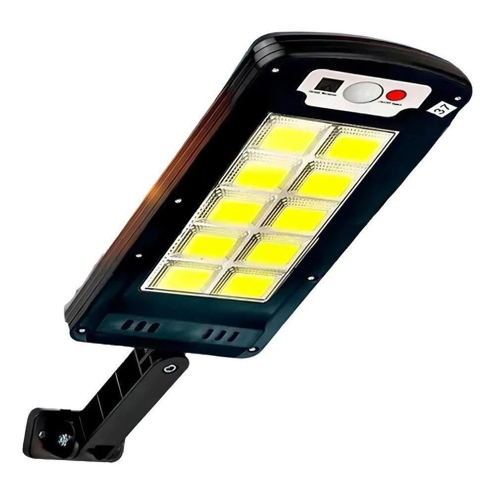 2X Luminária Solar Luz Led Sensor Presença Poste Parede Fort
