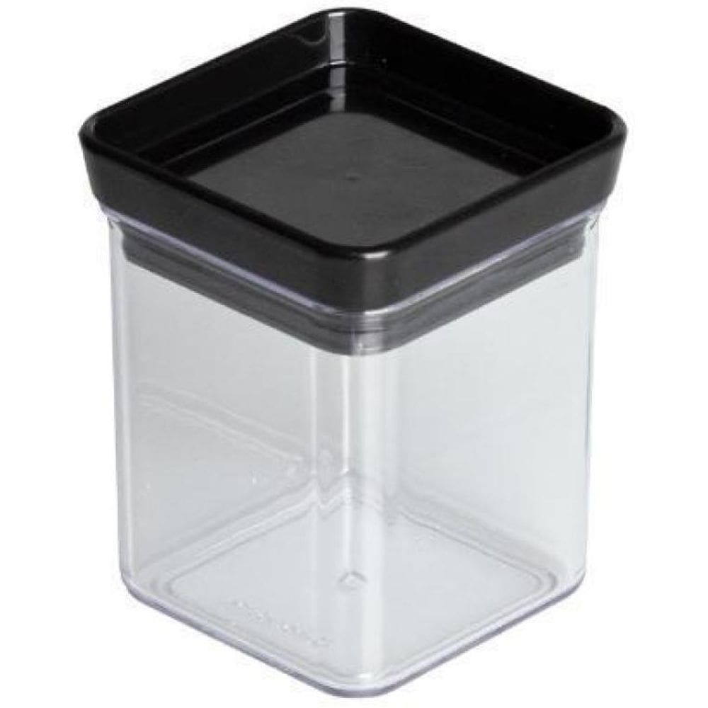 Mini Pote Hermetic Lumini Quadrado Black 180 Ml Paramount