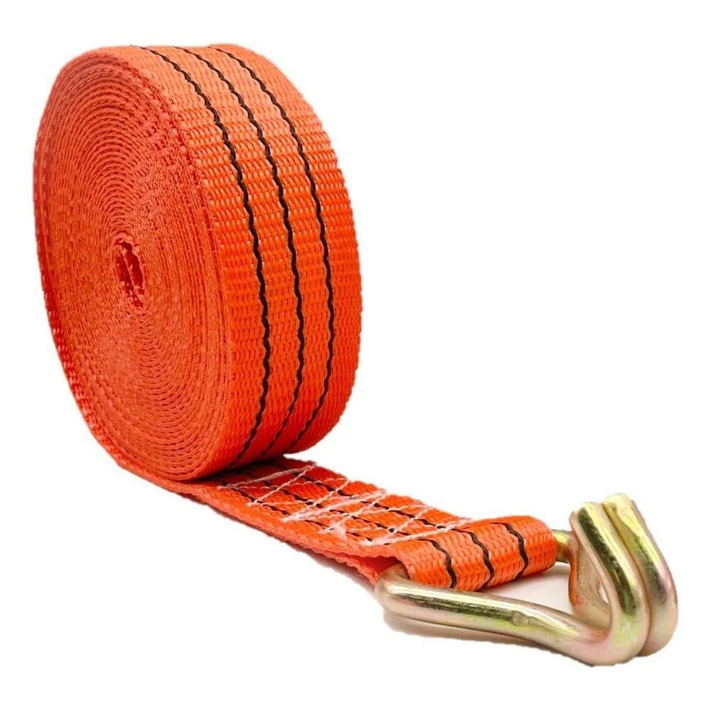 Cinta De Amarração 3 Toneladas 50Mm X 9Mt Com Gancho J Cor L