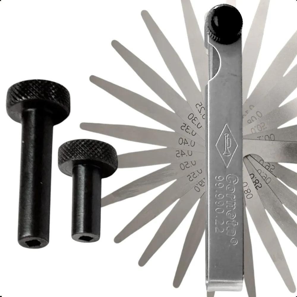 2X Calibre Folga Regulagem Valvula Regulador Curto Longo Mot