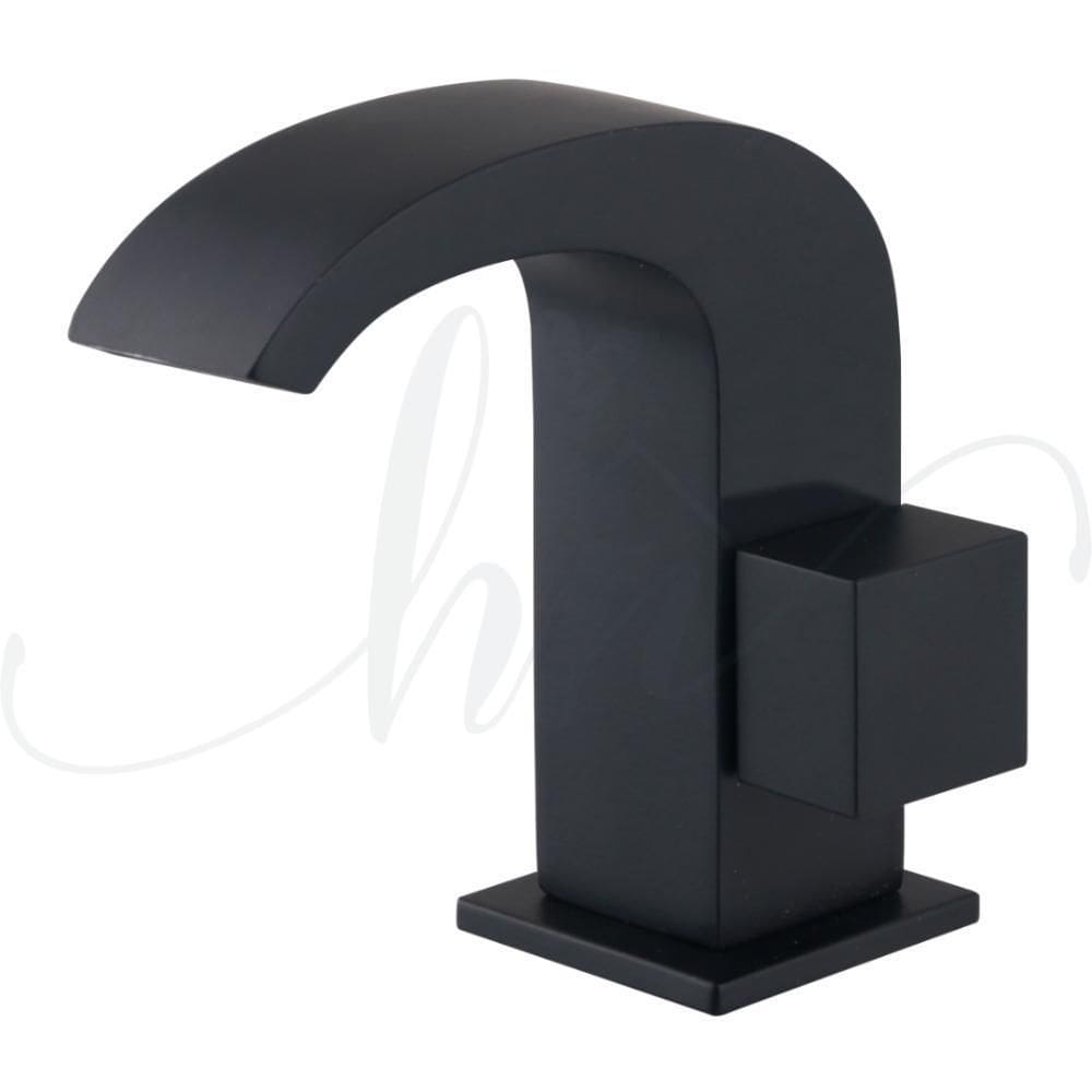 Torneira De Pia Para Banheiro Cascata Luxo Black Baixa C80