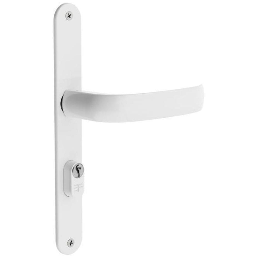 Fechadura 3F Porta Aluminio Estreita Espelho 522/116 Branco