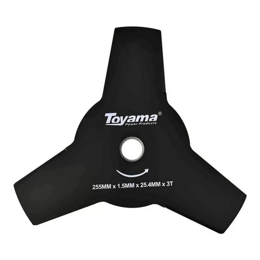 2X Lâmina Faca 3 Pontas Para Roçadeiras Toyama 255 X 1.5 X 2