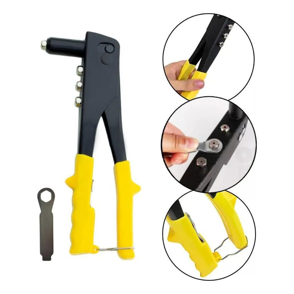 2X Alicate Rebitador Rebitadeira Manual Rebites 2.4 3.2 4.0