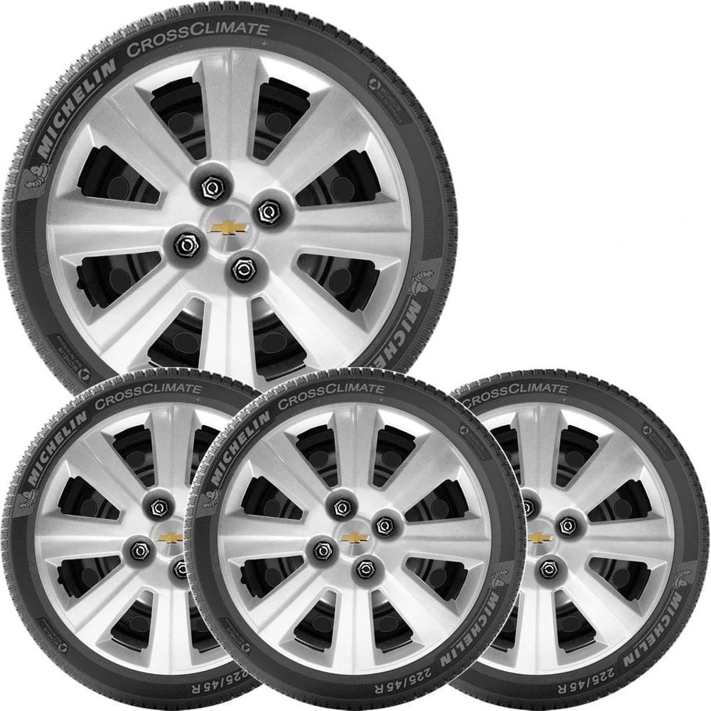 Kit 4 Calota Gm Agile Astra Corsa Aro 15 Com Emblema 030Cp