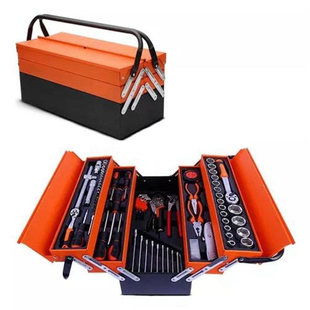 Caixa Sanfonada Ferramentas/85Pçs Multifuncional Maleta