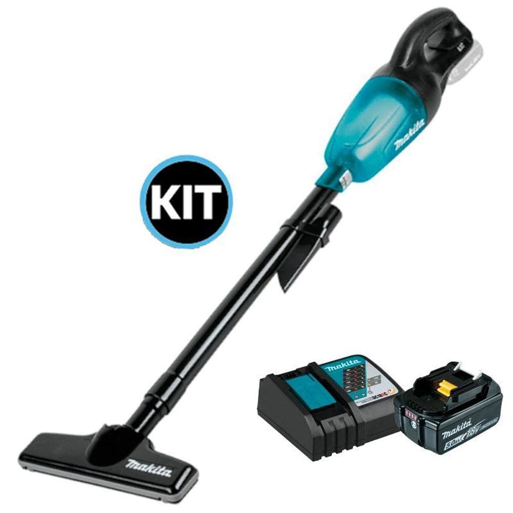 Kit Aspirador A Bateria Makita 18V Dcl180Zb + Bateria 18V 5A