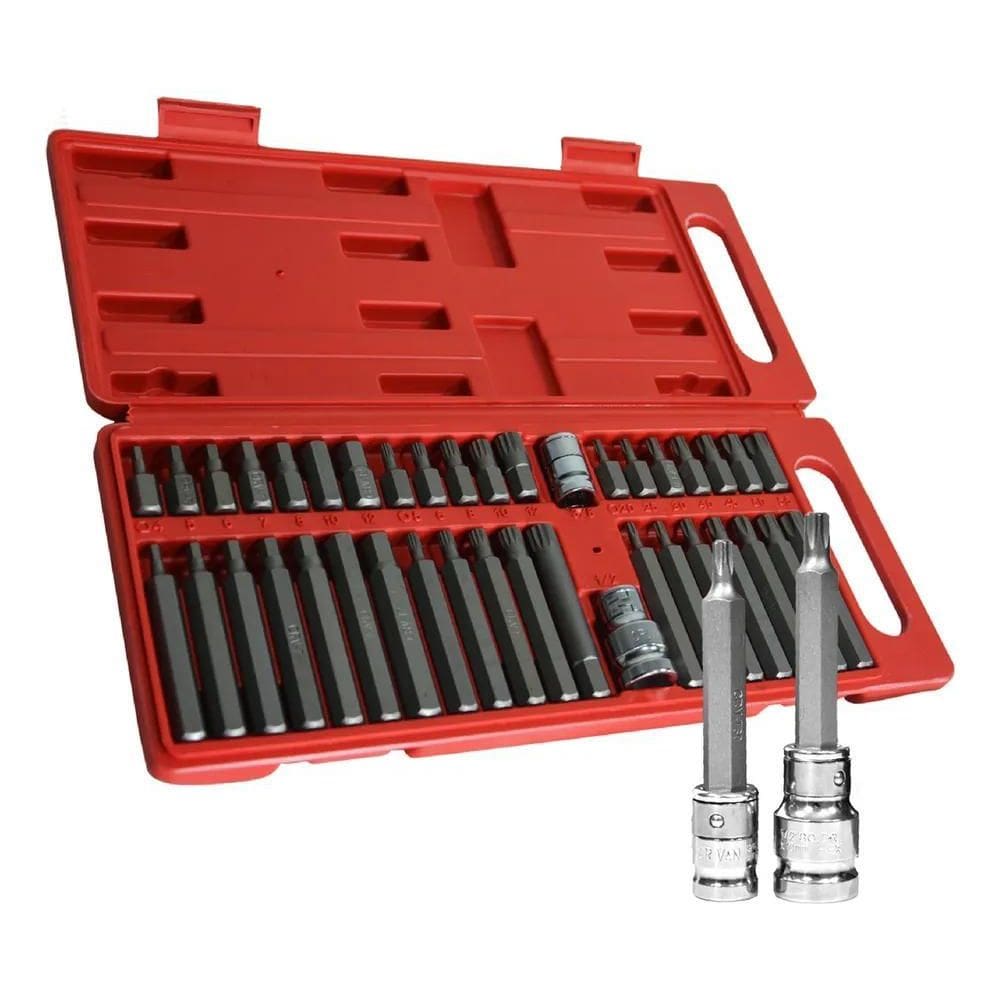Jogo De Ferramentas Bit Torx Allen Multidentado Crv Maleta 4
