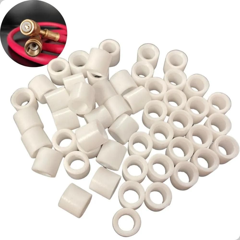 2X Kit 50 Vedação Branca Rigida Reparo Mangueiras Para Manif