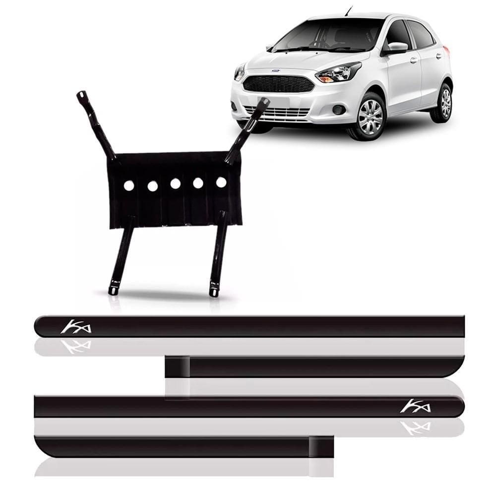 Protetor Carter Ford Ka 15/2017 + Jogo De Borrachãos Lateral