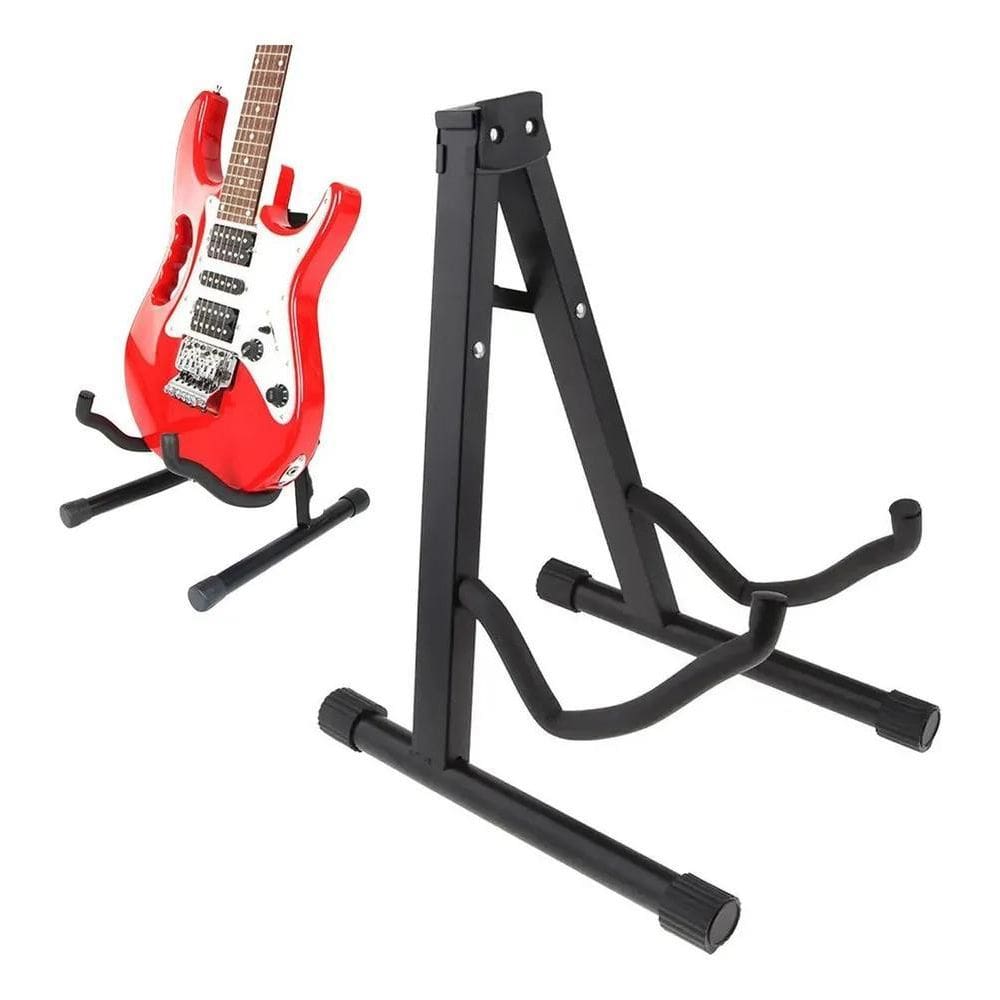 2X Suporte Para Violão Chão Guitarra Baixo Profissional Dobr
