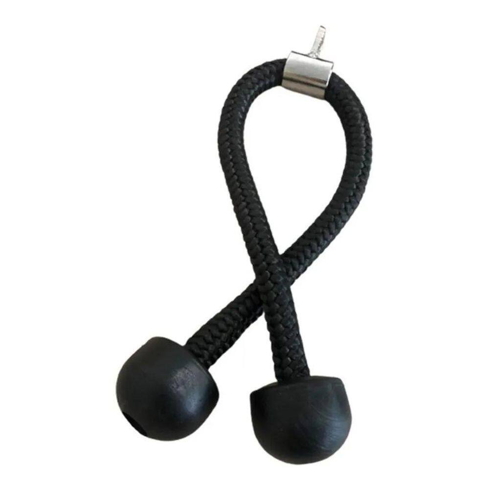 2X Puxador Corda Tríceps Profissional 80 Cm Comprimento Pret