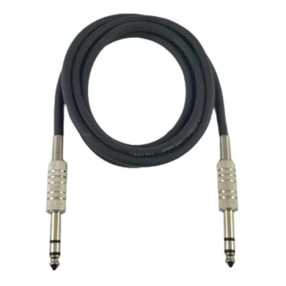 2X Cabo P10 Stereo X P10 Stereo Trs 2 Metros Balanceado Niqu