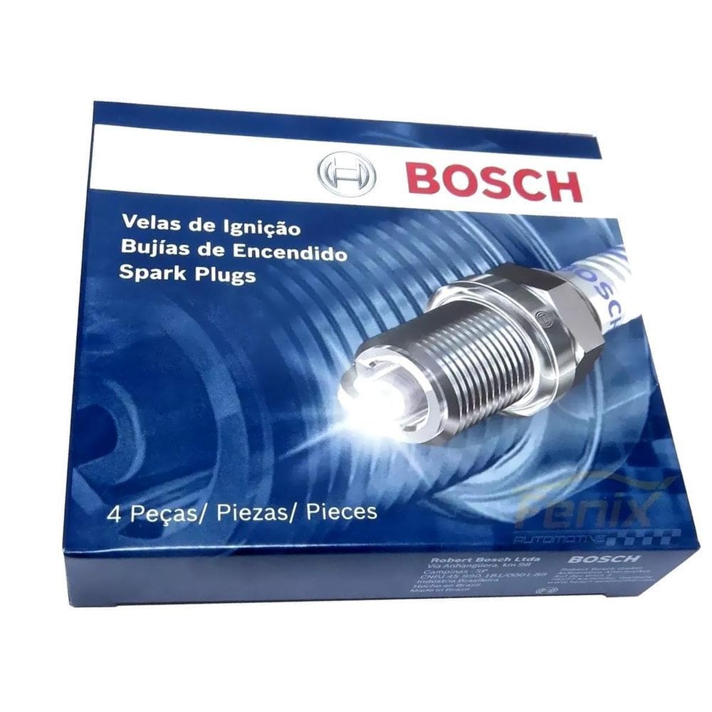Jogo Velas Bosch Fusca 1600 Rosca Curta Gas Sp11