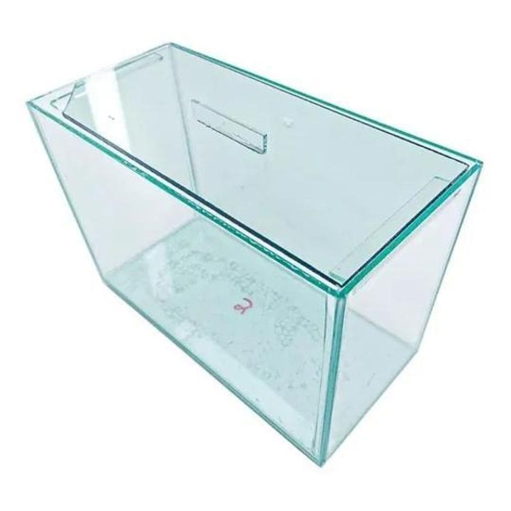 2X Aquário N2 5 Litros Retangular Peixes E Plantas 25X12X17