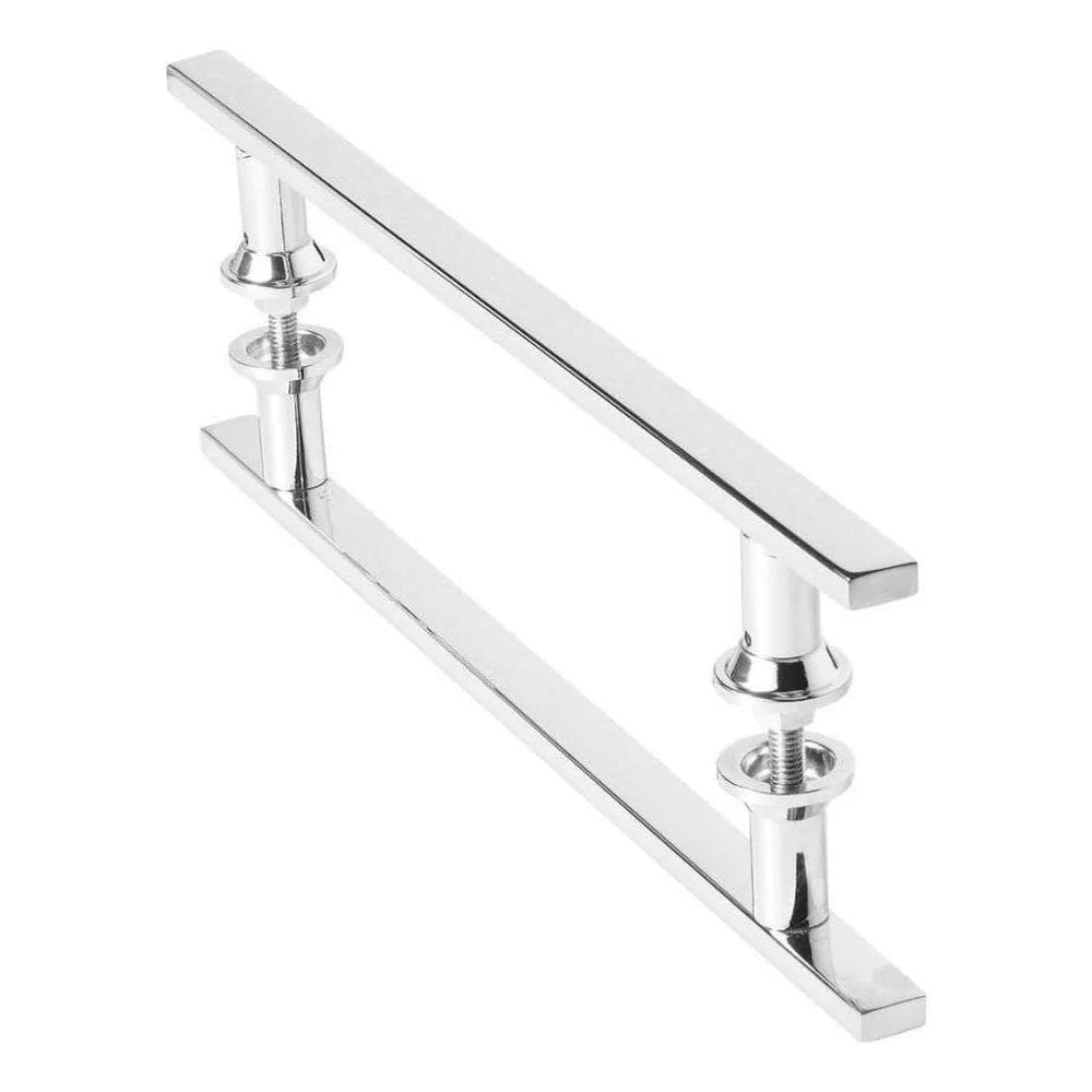 Puxador Inox Para Porta De Correr Vidro Madeira 30Cm M.S