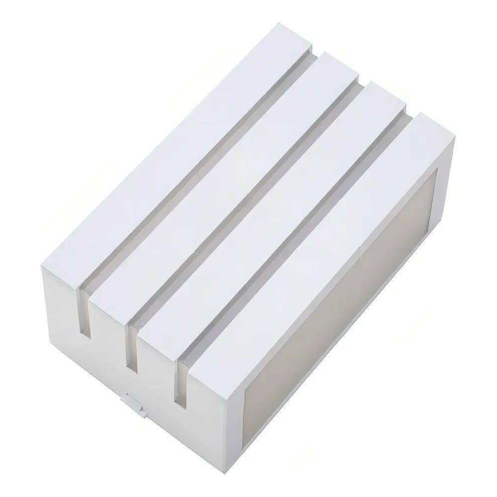 2X Luminária Arandela Frisada Decoração Jardim Área Externa