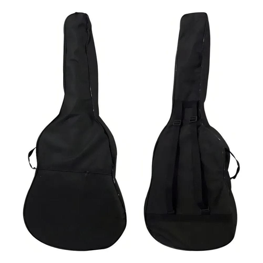 2X Capa Bag Para Violão Folk Simples Alça Dupla Abertura Lat