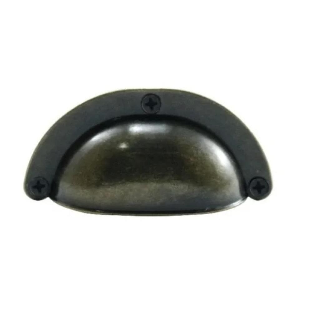 Puxador Móveis Retrô Concha Metal Colonial Ouro Velho