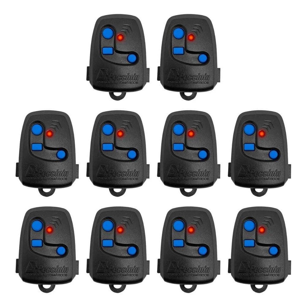 2X Peccinin Kit 10 Controles Remoto 3C Peccinin Portao Autom