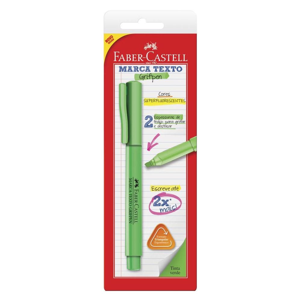 Marca Texto Faber Castell Grifpen Verde - 1 Un