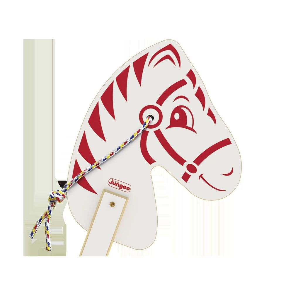 Cavalinho De Madeira Com Corda E Rodinhas Lindo