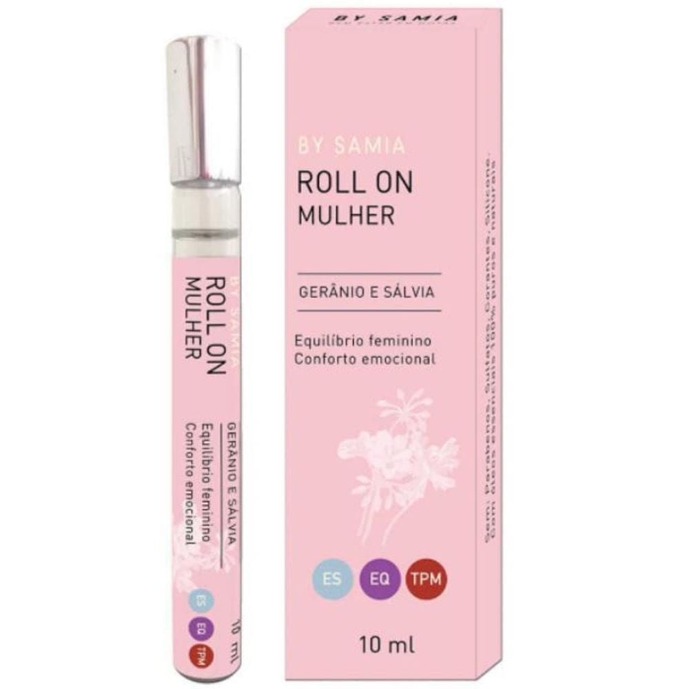 Roll On Mulher By Samia  Gerânio E Sálvia  - 10 Ml