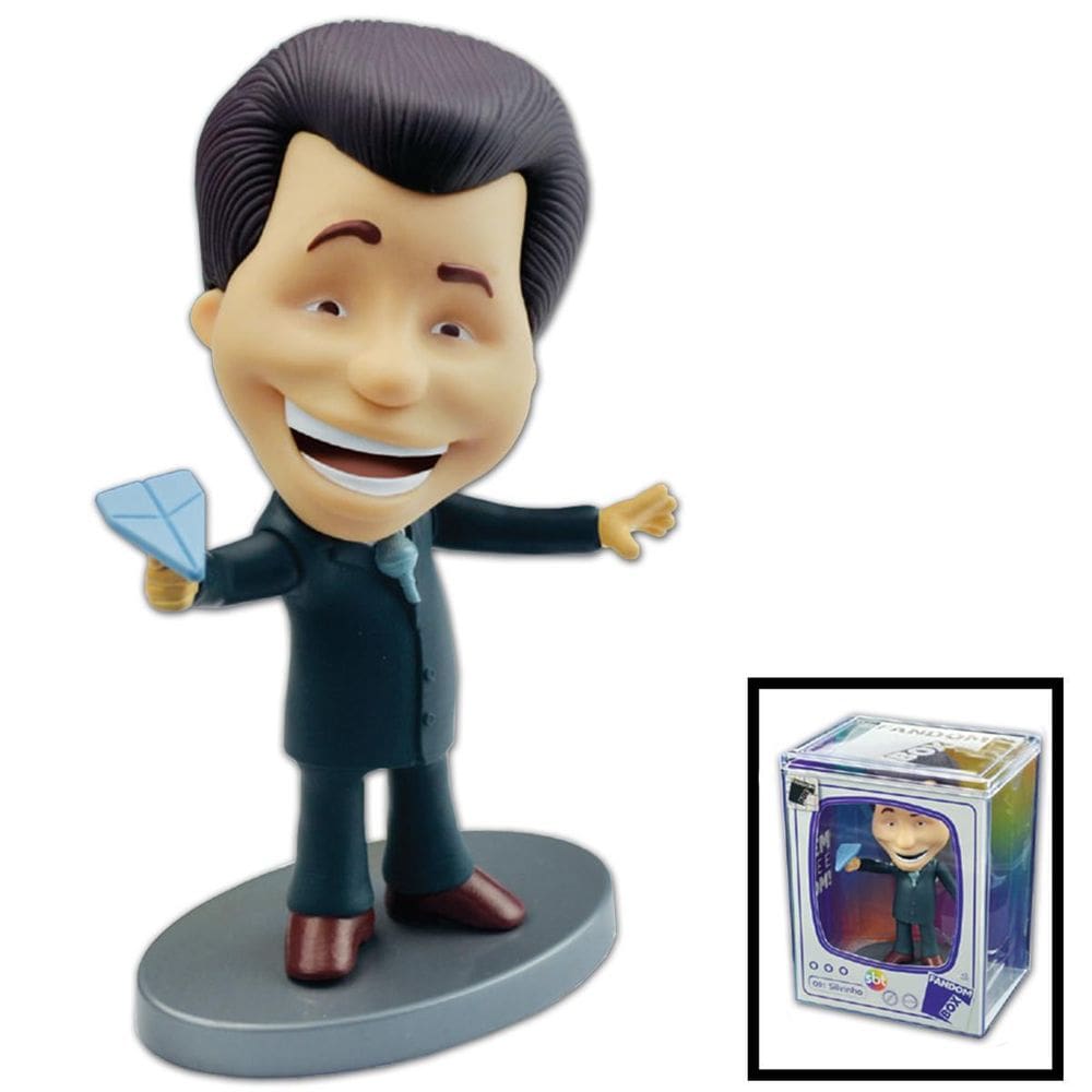Fandom Box Colecionável Boneco Silvio Santos Com Aviãozinho