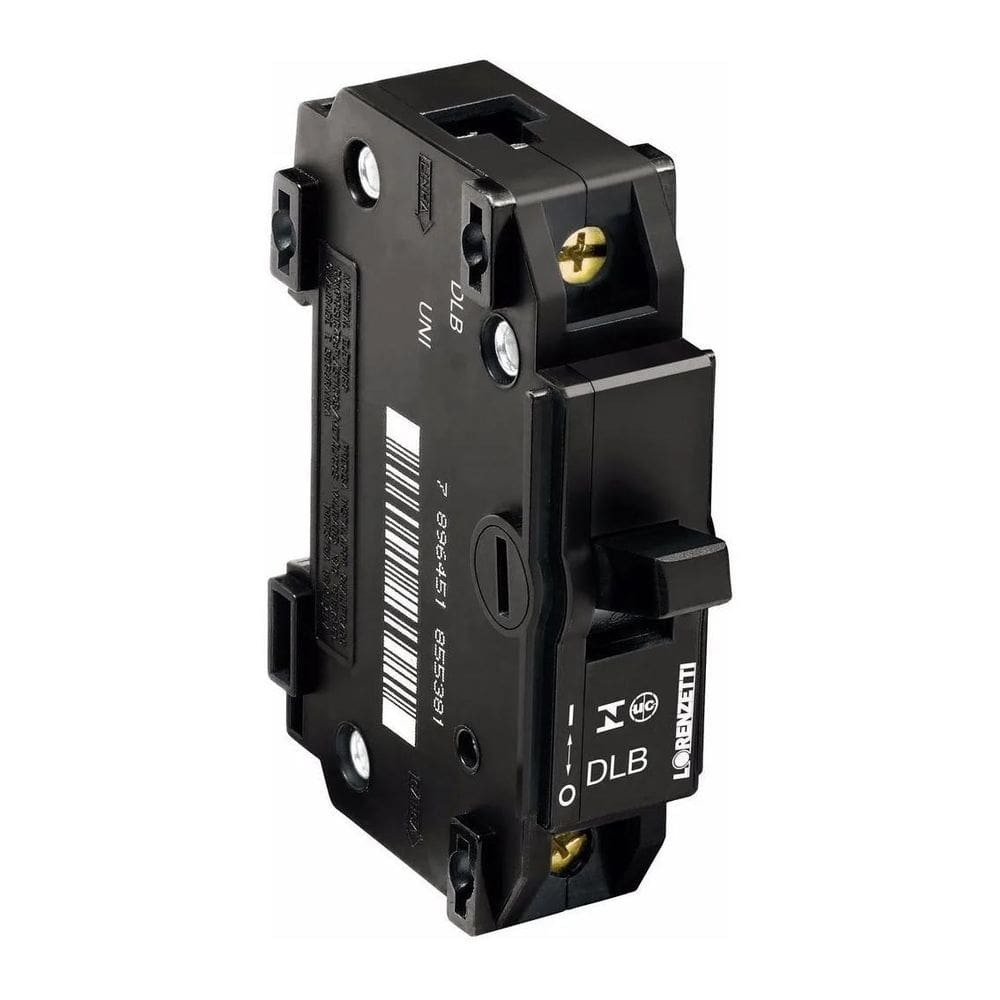 Disjuntor Unipolar 10A Lorenzetti Miniatura Preto