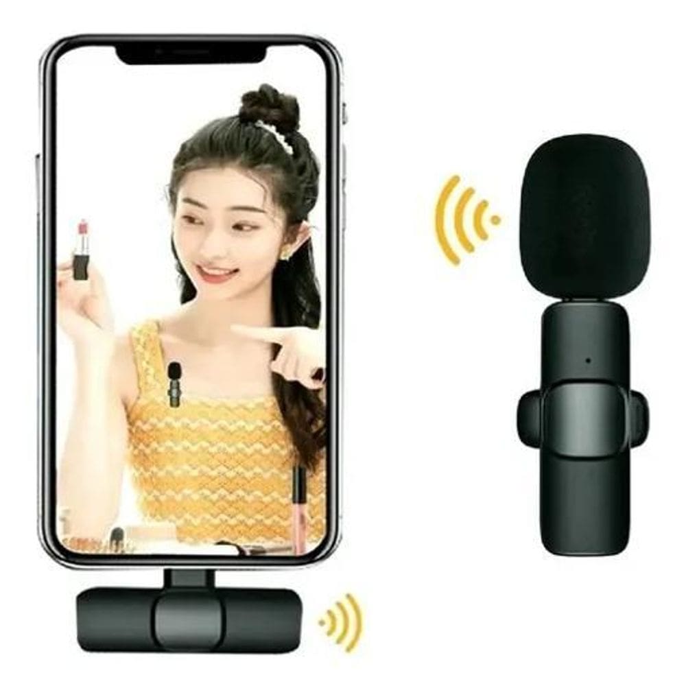 Microfone De Lapela Tipo C Leve E Compacto