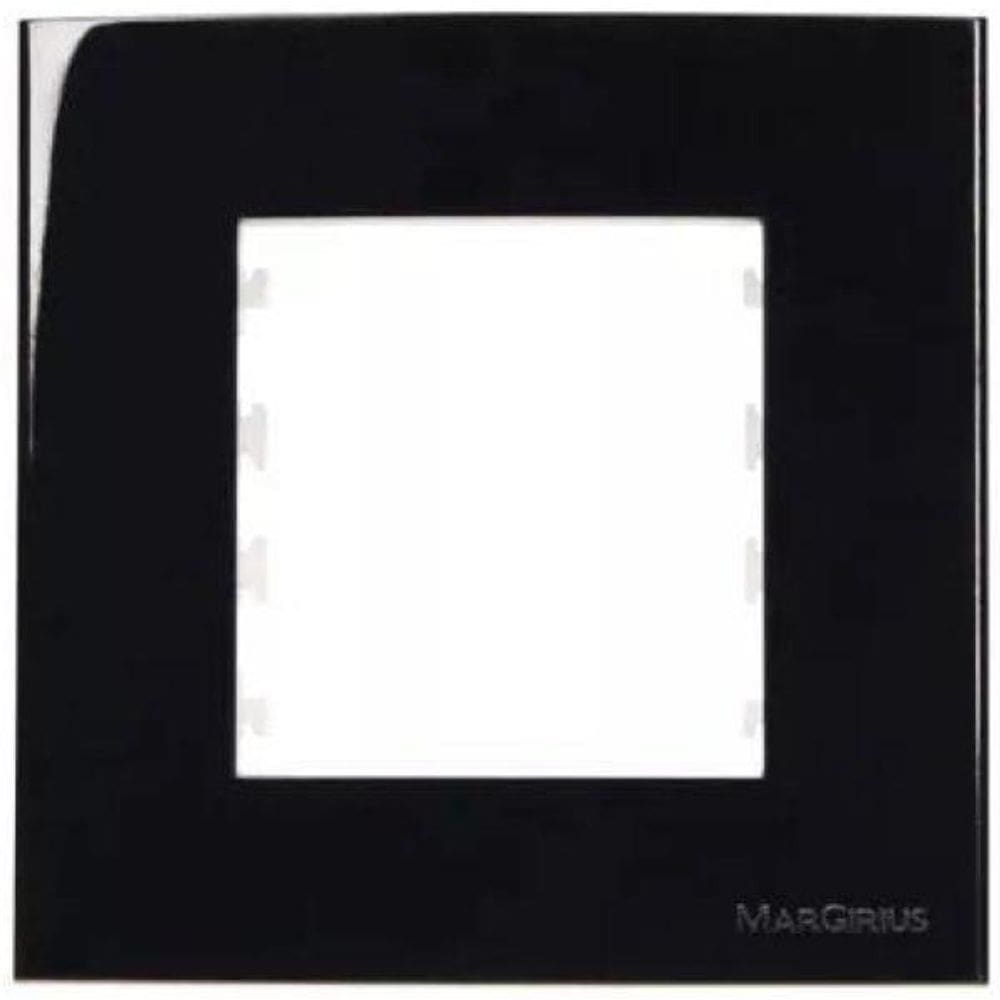 Conjunto Placa Com Suporte Para Móvel 80X80 Ebony Sleek Marg
