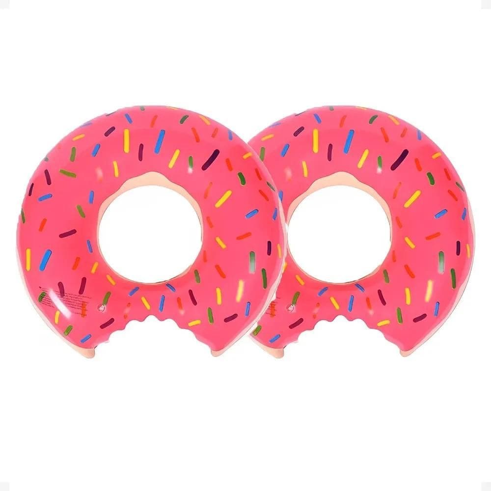2X Kit 2 Boia Donuts Rosquinha Piscina Criança Adulto Grande