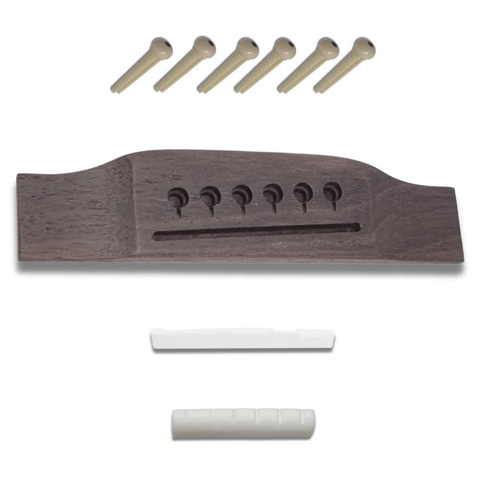 Kit Folk Cavalete Aço + Rastilho + Nut + 6 Pinos Wh