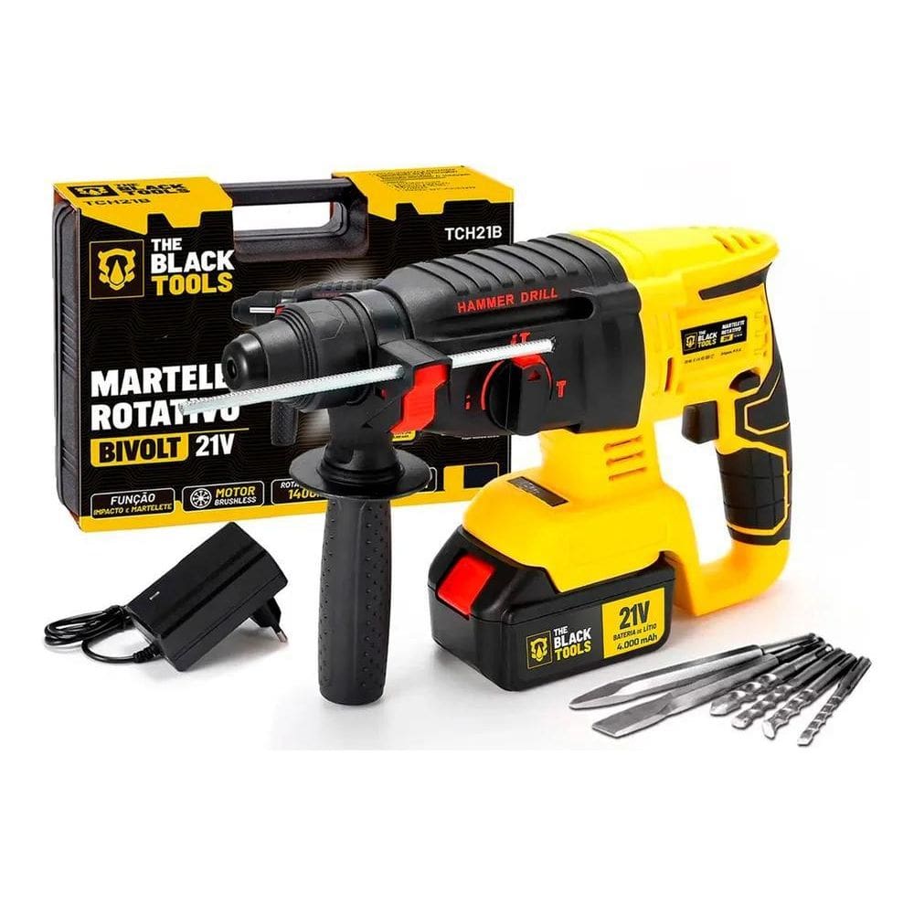Martelete Rotativo Rompedor Furadeira De Impacto Brushless A