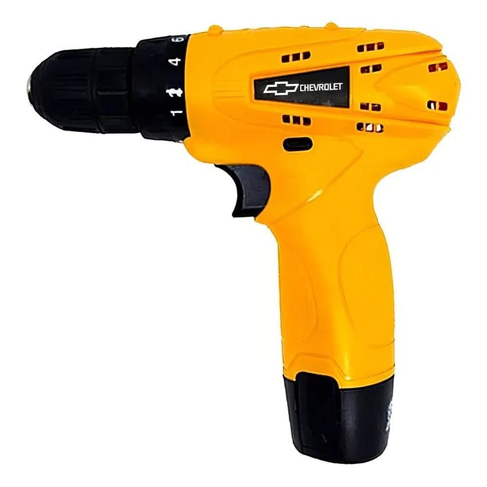 Parafusadeira Com Maleta Chevrolet Gm Cor Amarelo